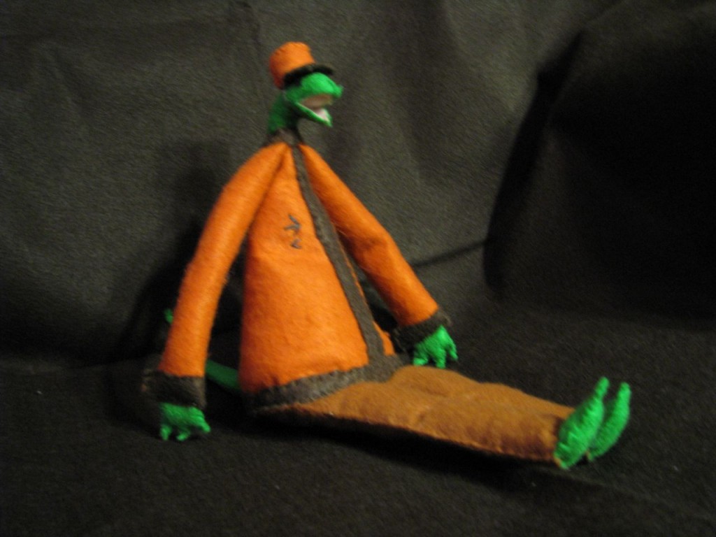A Lizardbro with a hat, August 2013